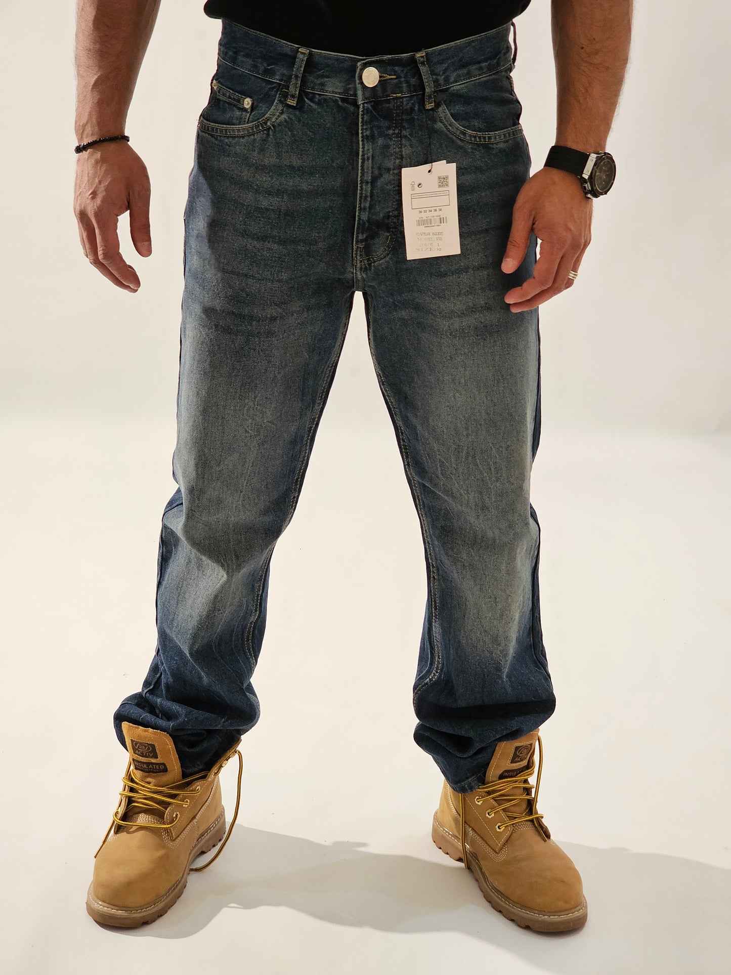 Dirty Wide Leg Jeans