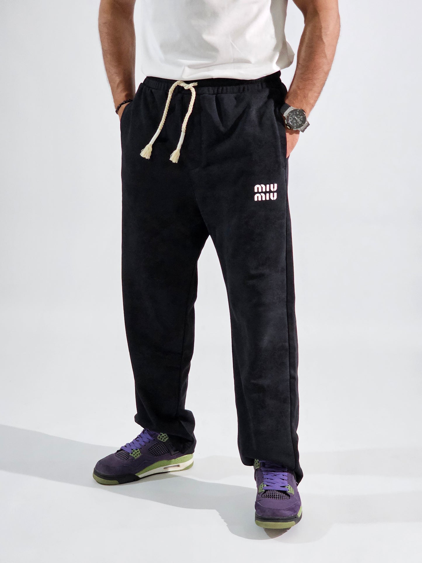 Black miu miu Sweatpants