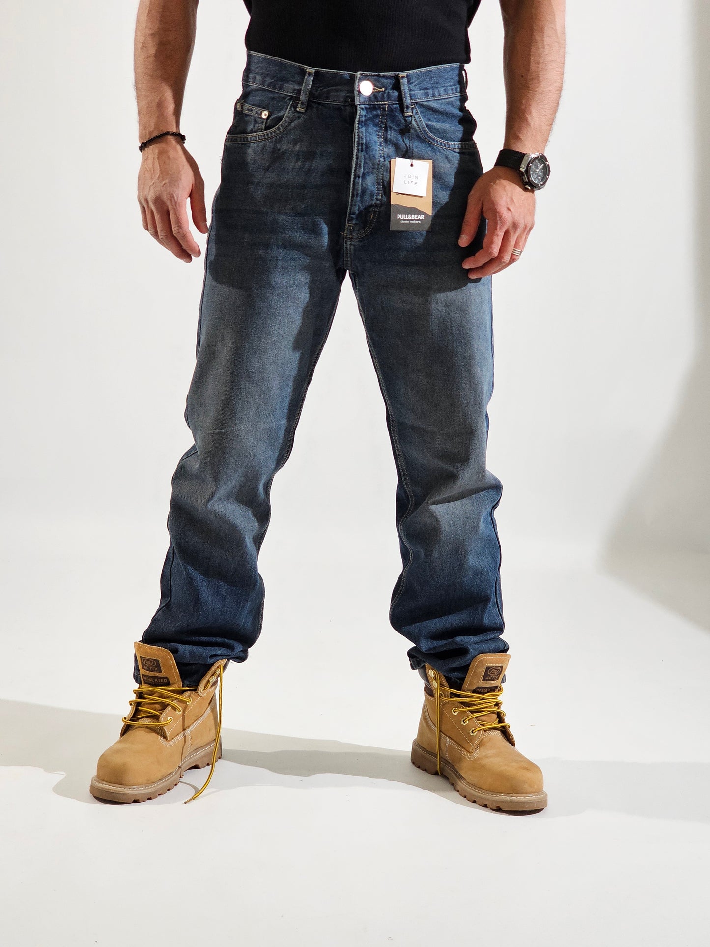 Dirty Wide Leg Jeans