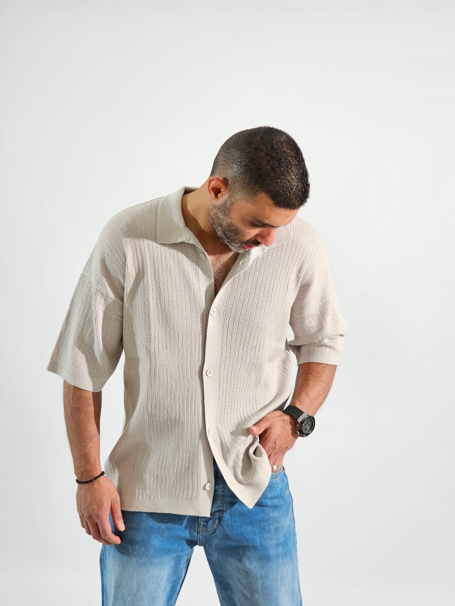 Beige Tricot Shirt