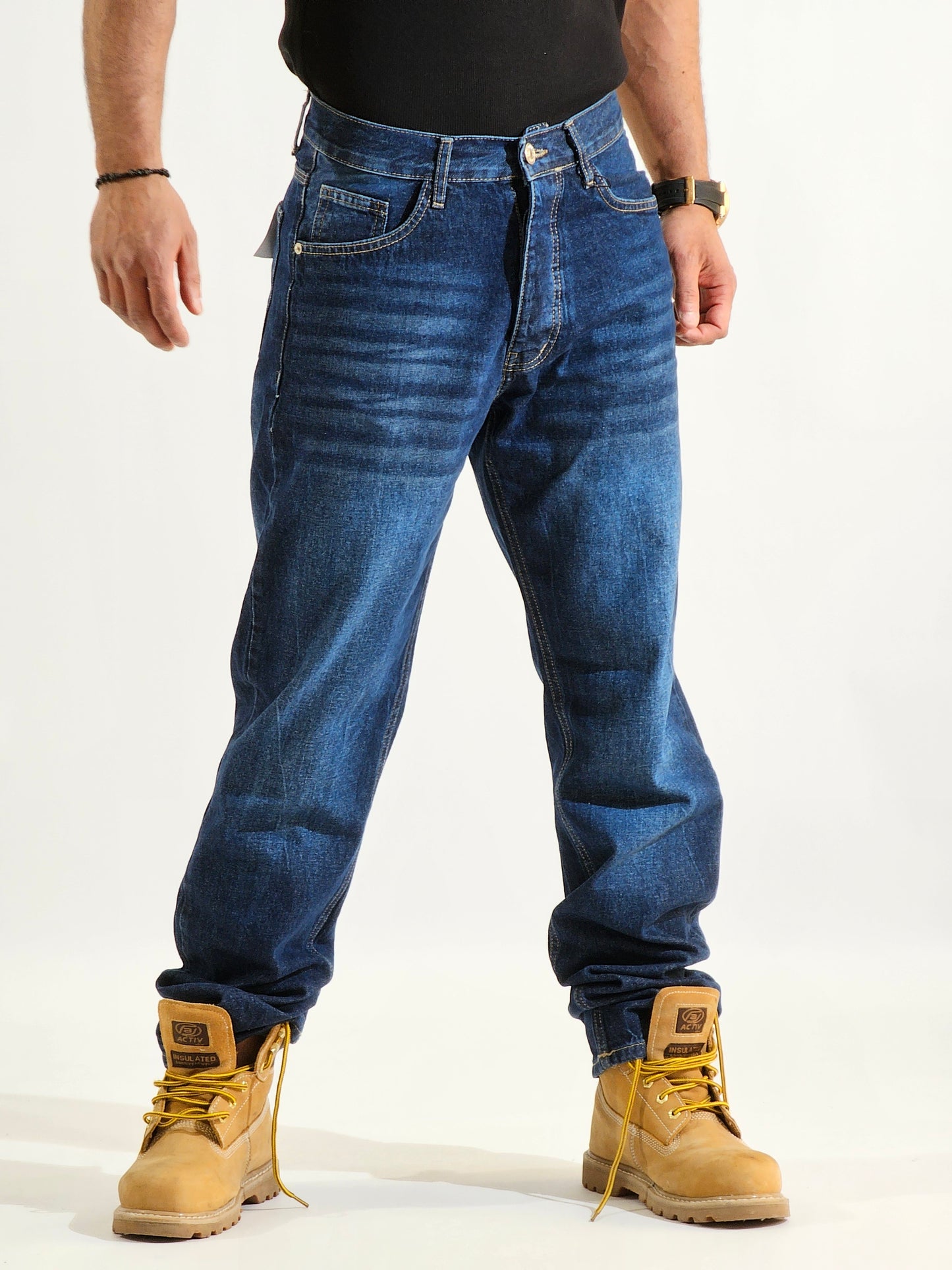 Dark blue Wide Leg Jeans