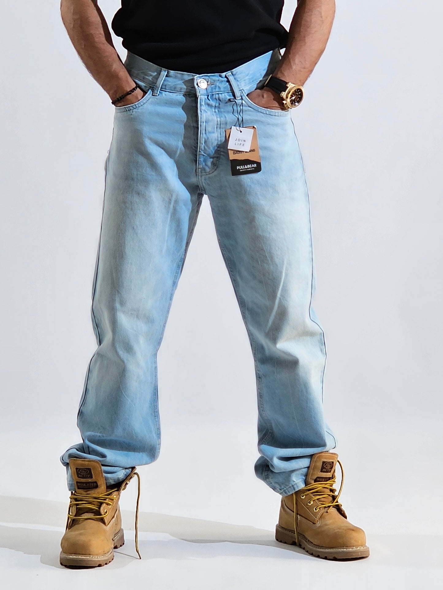 Light Blue Wide Leg Jeans