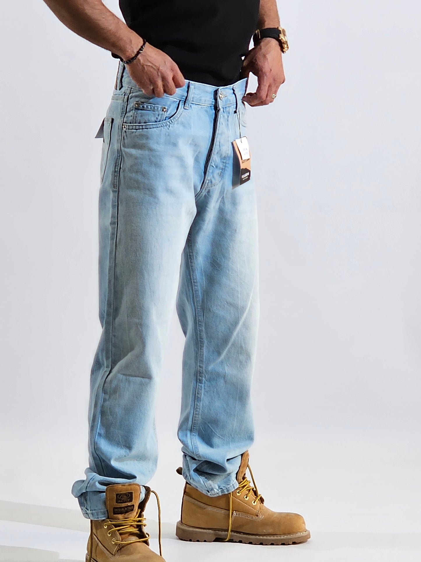 Light Blue Wide Leg Jeans